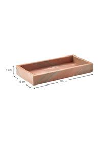 Klein decoratief dienblad Venice van marmer, Marmer, Terracotta, gemarmerd, B 30 x D 15 cm