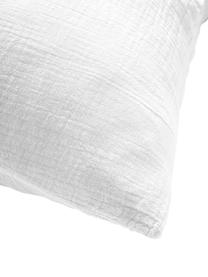 Funda de almohada de muselina Odile, Blanco, An 45 x L 110 cm