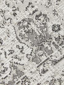In- & outdoor loper Cenon in vintage look, 100% polypropyleen, Crèmewit, grijs, B 190 x L 290 cm (maat L)