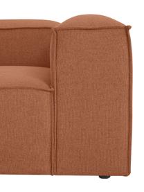 Divano angolare componibile Lennon, Rivestimento: 100% poliestere Con 115.0, Struttura: legno di pino massiccio, , Piedini: plastica, Tessuto color torrone, Larg. 327 x Prof. 180 cm, chaise-longue a sinistra