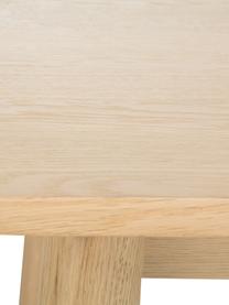 Scrivania stretta in legno di quercia Marte, Gambe: finitura di legno di quer, Legno di quercia, Larg. 120 x Prof. 60 cm