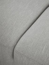 Hoekbank Melva (4-zits) in grijs, Bekleding: 100% polyester, Frame: massief grenenhout, FSC-g, Poten: kunststof, Geweven stof grijs, B 319 x D 196 cm