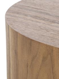 Set 2 tavolini da salotto in legno Dan, Pannello di fibra a media densità (MDF) con finitura in legno di noce, Legno scuro, Set in varie misure