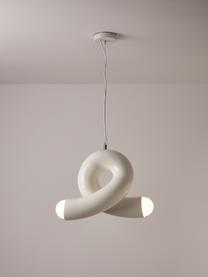 Lámpara de techo Memphis, Poliresina, Blanco crema, An 40 x F 25 cm
