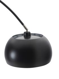 Grote booglamp Bowie in zwart, Lamp: gepoedercoat metaal, Zwart, Ø 32 x H 202 cm