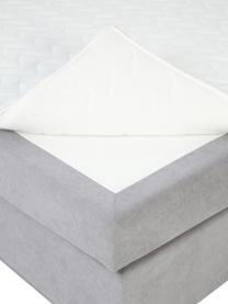 Kontinentální postel s úložným prostorem Livia, Světle šedá, Š 180 x D 200 cm, stupeň tvrdosti 3