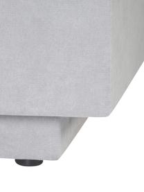 Lit à sommier tapissier gris avec rangement Livia, Tissu gris clair, larg. 140 x long. 200 cm, indice de fermeté 2