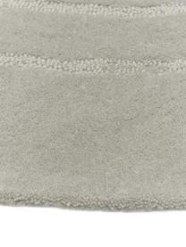 Tappeto rotondo in lana taftato a mano Mason, Retro: 100% cotone Nel caso dei , Grigio chiaro, Ø 150 cm (taglia M)