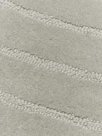 Tapis rond laine tufté main Mason, Gris clair, Ø 150 cm (taille M)