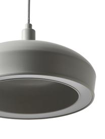 Lámpara de techo redonda LED Alva, Cable: cubierto en tela, Gris claro, Ø 28 x Al 150 cm