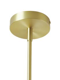 Závesná lampa zo skla Avalee, Biela, odtiene zlatej, Ø 55 x V 100 cm