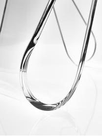 Transparante kruk Loop met tijdschriftenhouder, Acryl, Transparant, B 42 x H 43 cm