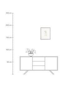Gerahmter Digitaldruck Picasso's Pinguin, Bild: Digitaldruck, Rahmen: Kunststoff, Antik-Finish, Front: Glas, Schwarz, Weiß, B 40 x H 50 cm