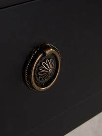Console bois noir Ditti, Noir, larg. 104 x haut. 83 cm