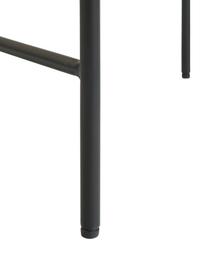 Tavolino da salotto rotondo Mica, Struttura: metallo verniciato a polv, Legno chiaro, nero, Ø 82 cm