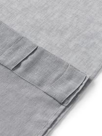 Halbtransparente Gardine Ibiza mit Tunnelsaum, 2 Stück, 100 % Polyester, Grau, B 135 x L 260 cm