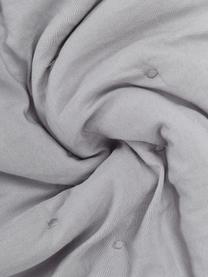 Copriletto trapuntato grigio chiaro Wida, 100% poliestere, Grigio chiaro, Larg. 260 x Lung. 260 cm (per letti da 200 x 200 cm)