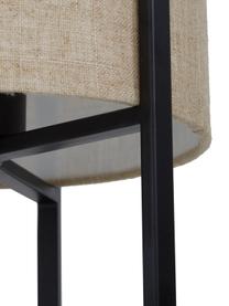 Lámpara de mesa de lino Piper, Pantalla: 85% lino, 15% terileno, Cable: cubierto en tela, Beige, Ø 22 x Al 38 cm