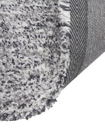 Flauschiger Melange Hochflor-Teppich Marsha in Grau, Rückseite: 55 % Polyester, 45 % Baum, Grautöne, B 80 x L 150 cm (Größe XS)