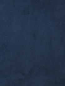 Sedia imbottita in velluto Sierra 2 pz, Rivestimento: 100% velluto di poliester, Gambe: metallo verniciato, Velluto blu scuro, nero, Larg. 49 x Prof. 55 cm