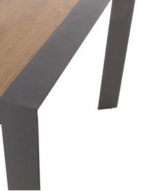 Garten-Esstisch Elias, 198 x 100 cm, Tischplatte: Sperrholz, beschichtet, Beine: Aluminium, pulverbeschich, Anthrazit, Braun, B 198 x T 100 cm