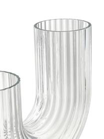 Ručně foukané skleněná váza Taiga, Sklo, Transparentní, Ø 9 cm, V 20 cm
