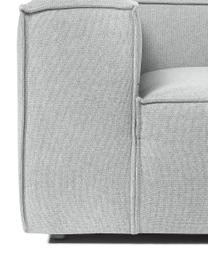 Modulo angolare Lennon, Rivestimento: 100% poliestere Con 115.0, Struttura: legno di pino massiccio, , Piedini: plastica, Tessuto grigio chiaro, Larg. 119 x Prof. 180 cm, chaise-longue a destra