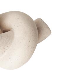Candelabro Nodo, Gres, Beige, effetto sabbia, Larg. 16 x Alt. 9 cm