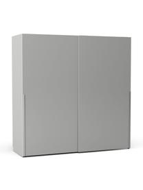 Armario modular Leon, 2 puertas correderas (200 cm), diferentes variantes, Estructura: aglomerado con certificad, Gris, Interior Basic (An 200 x Al 200 cm)