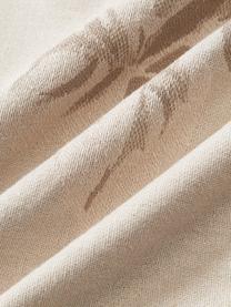 Funda de cojín de algodón jacquard Breight, 100% algodón, Marrón, beige, An 50 x L 50 cm