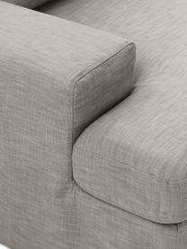 Modulaire woonlandschap Russell, Bekleding: 100% katoen Met 50.000 sc, Frame: massief grenenhout FSC-ge, Poten: kunststof, Geweven stof grijs, B 412 x H 77 cm