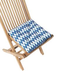 Outdoor-Sitzkissen Maillot mit Ikat Muster, 100 % Acryl

Das in diesem Produkt verwendete Material ist schadstoffgeprüft und zertifiziert nach STANDARD 100 by OEKO-TEX®, 2016OK0494, Blau, B 40 x L 40 cm