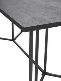Tavolo da pranzo in legno di mango Luca, 180 x 75 cm, Struttura: metallo verniciato a polv, Nero, Larg. 180 x Alt. 75 cm