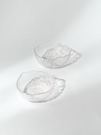Kommenset Arlo van glas, 2-delig, Glas, Transparant, Set met verschillende formaten