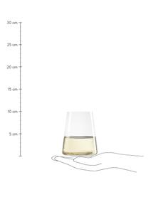 Krištáľové poháre v tvare kužeľa Power, 6 ks, Krištáľové sklo, Priehľadná, Ø 9 x V 10 cm, 380 ml