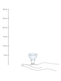 Stmievateľná žiarovka GU10,  345lm, hrejivá biela, 3 ks, Priehľadná, Ø 5 x V 6 cm