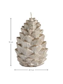 Kaars Nordic Pine in de vorm van dennenappels, Paraffinewas, Goudkleurig, Ø 7 cm, H 10 cm