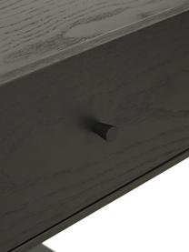 Comodino con cassetto Sally, Struttura: metallo verniciato a polv, Nero, Larg. 45 x Lung. 58 cm
