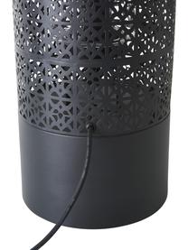 Lámpara de suelo grande Maison, con enchufe, Lámpara: metal con pintura en polv, Cable: plástico, Negro, Ø 24 x Al 78 cm