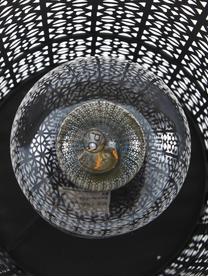 Grote vloerlamp Maison met stekker, Lamp: gepoedercoat metaal, Diffuser: glas, Zwart, Ø 24 x H 78 cm