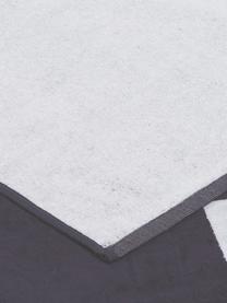 Strandlaken Reserved met grote letters, Violet zwart, wit, grijs, B 100 x L 180 cm