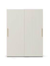 Armario modular Simone, 2 puertas correderas (150 cm), diferentes variantes, Estructura: aglomerado con certificad, Madera, beige, Interior Basic (An 150 x Al 200 cm)