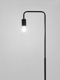Lampada da lettura in metallo nero Flow, Nero, Larg. 33 x Alt. 153 cm