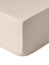 Boxspring hoeslaken Comfort, katoensatijn, Weeftechniek: satijn Draaddichtheid 250, Beige, B 90 x L 200 cm, H 35 cm