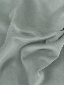 Effen fluwelen kussenhoes Dana in saliegroen, 100% katoenfluweel, Saliegroen, B 40 x L 40 cm