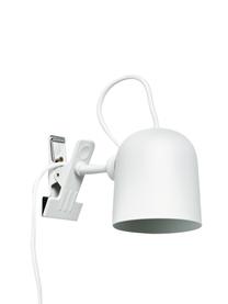 Lampada da tavolo Angle, Lampada: metallo verniciato a polv, Bianco, Ø 10 x Alt. 12 cm