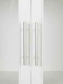 Vitrina de madera y vidrio Cayetana, Estructura: tablero de fibras de dens, Patas: madera de bambú pintada, Madera pintada blanco, An 72 x Al 159 cm