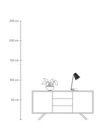 Lampa biurkowa Noble, Czarny, odcienie złotego, S 25 x W 46 cm