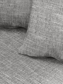 Divano 3 posti Adrian, Rivestimento: 47% viscosa, 23% cotone, , Struttura: compensato, Piedini: legno di quercia oliato, Tessuto grigio scuro, Larg. 214 x Alt. 79 cm