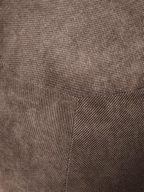 Puf tapizado Alba, Tapizado: 97% poliéster, 3% nylon A, Estructura: madera de abeto maciza, m, Patas: plástico, Tejido marrón, An 130 x F 62 cm